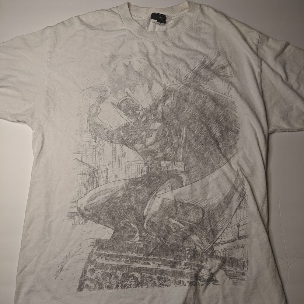 BATMAN Sketch Design Men's Tee Size Large